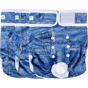 Washable Female Dog Diapers, Large, 19I-181Pet003